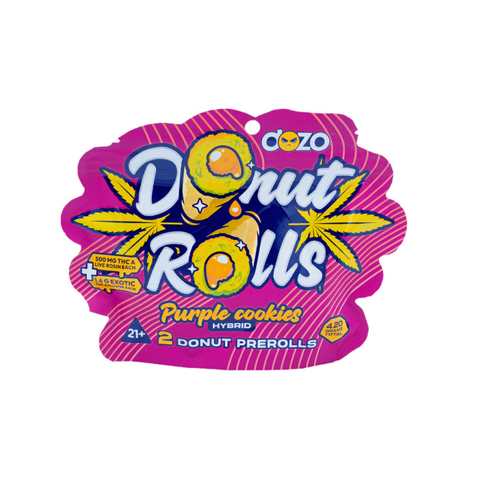 DOZO - THCA - Double Donut Rolls - Hash Hole - Purple Cookies - 4.2G - Burning Daily