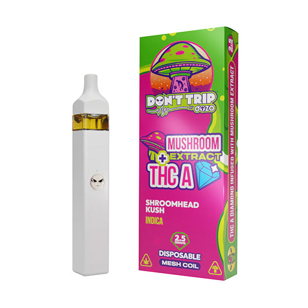 DOZO - THCA - Mushroom Extract - Disposable - Shroomhead Kush - 2.5G - Burning Daily