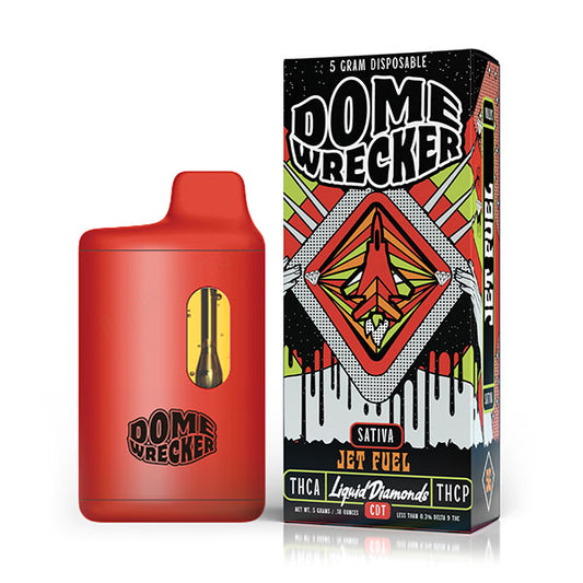 Dome Wrecker - THCA - Liquid Diamond - THCP - Disposable - Jet Fuel - 5G - Burning Daily