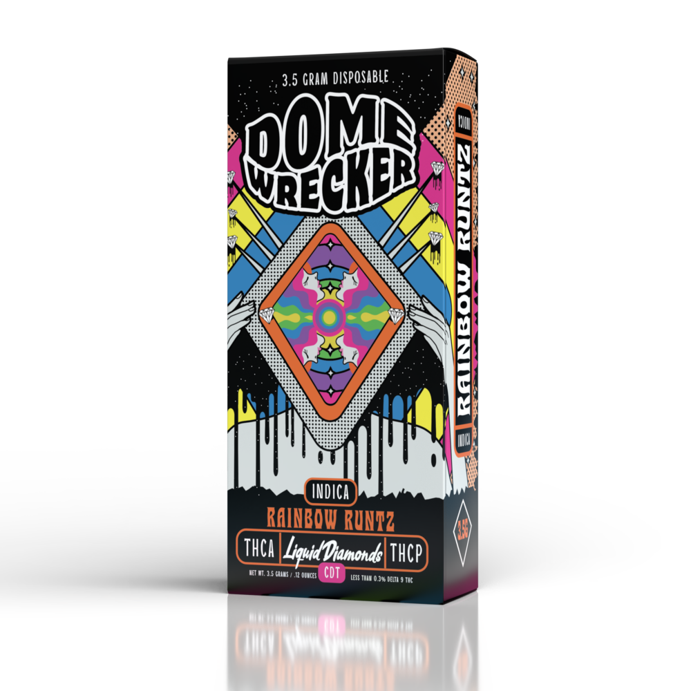 Dome Wrecker - THCA - Liquid Diamond - THCP - Disposable - Rainbow Runtz - 5G