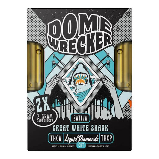 Dome Wrecker - THCA - THCP - 510 Cartridges - 2x2 - Great White Shark - 4G