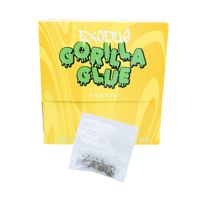 Exodus - Double Dimez - THCA - Flower - Gorilla Glue - 2G - Burning Daily