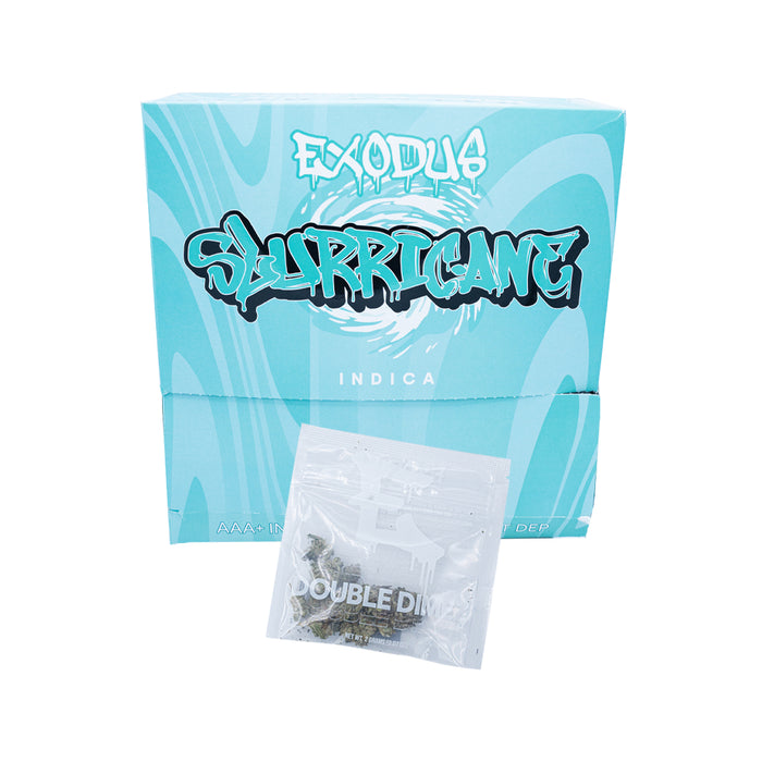 Exodus - Double Dimez - THCA - Flower - Slurricane - 2G - Burning Daily
