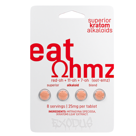 Exodus - Eat Ohmz - 7OH - 4CT - Tablets - White - 100MG