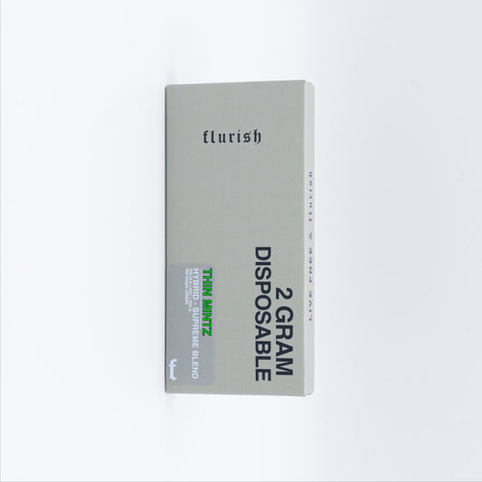 Flurish - Delta 8 - HHC - THCA - Disposable - Thin Mintz - 2G - Burning Daily