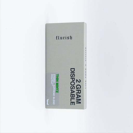Flurish - Delta 8 - HHC - THCA - Disposable - Thin Mintz - 2G - Burning Daily