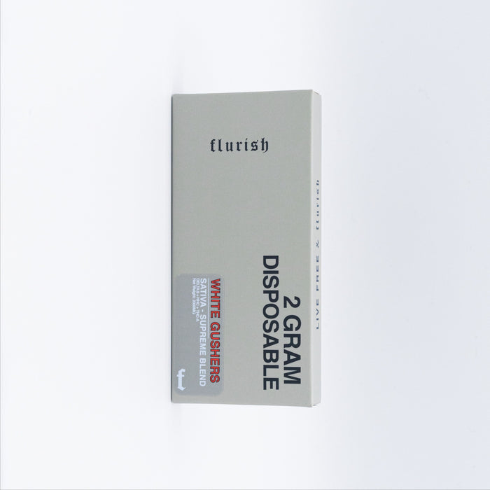 Flurish - Delta 8 - HHC - THCA - Disposable - White Gusherz - 2G