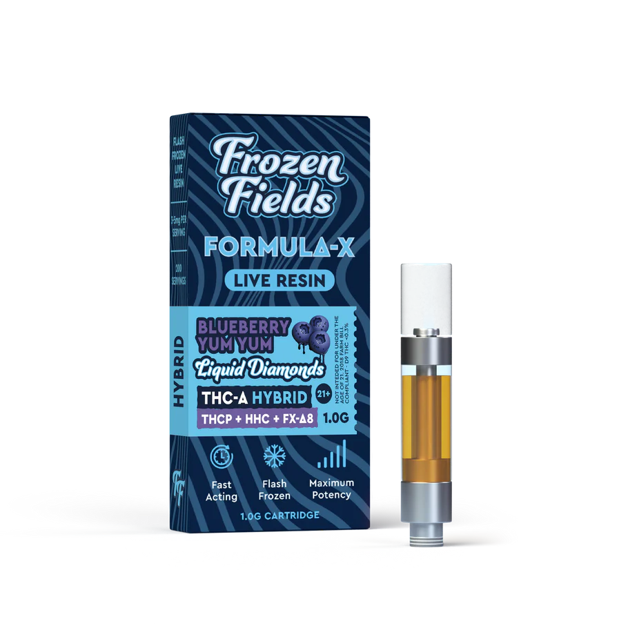 Frozen Fields - THCA - 510 Cartridge - Blueberry Yum Yum - 1G