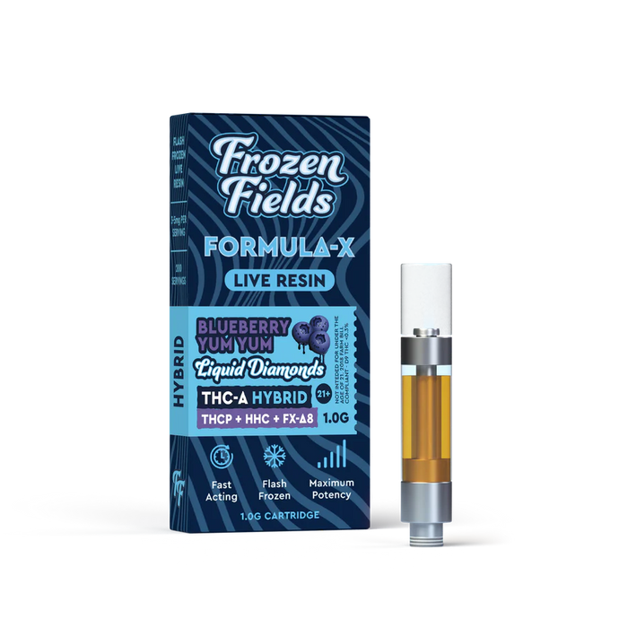 Frozen Fields - THCA - 510 Cartridge - Blueberry Yum Yum - 1G - Burning Daily