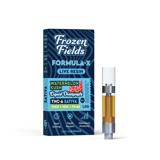 Frozen Fields - THCA - 510 Cartridge - Watermelon Kush - 1G - Burning Daily