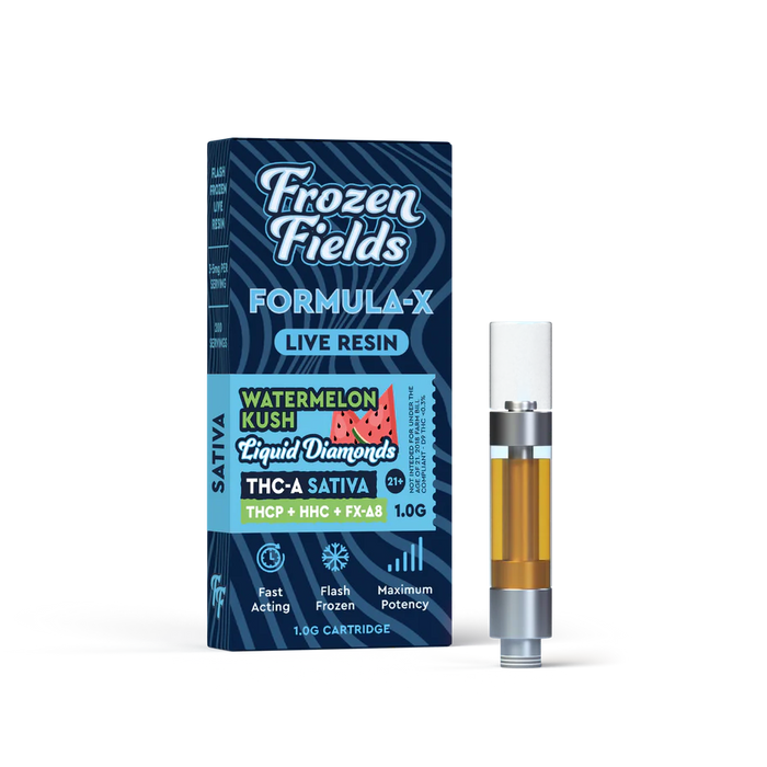 Frozen Fields - THCA - 510 Cartridge - Watermelon Kush - 1G - Burning Daily