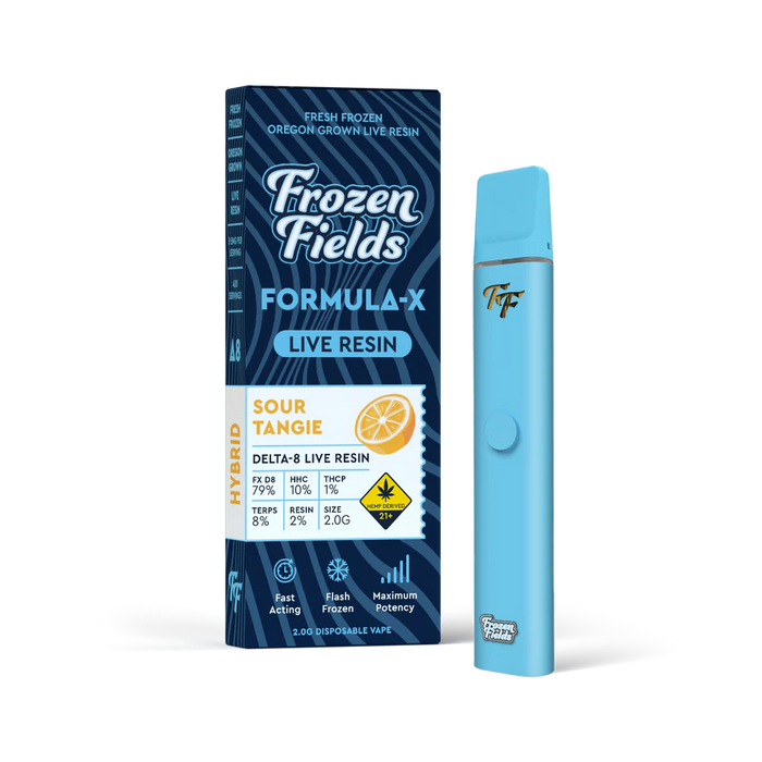 Frozen Fields - THCA - Disposable - Sour Tangie - 3.5G - Burning Daily