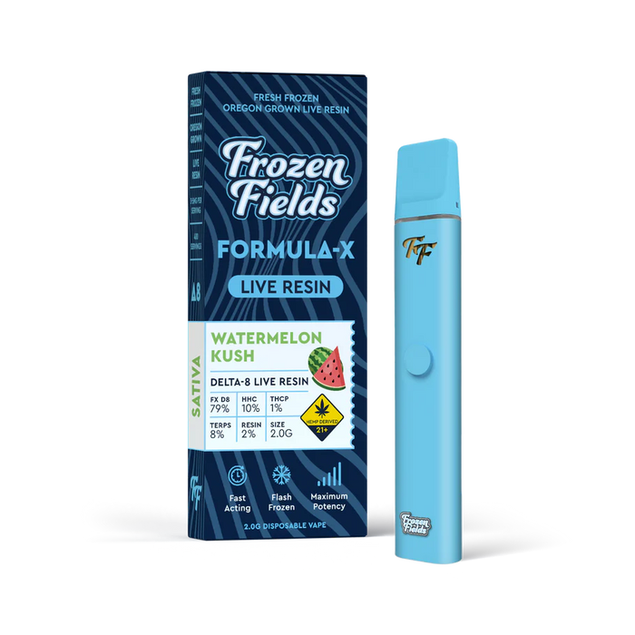 Frozen Fields - THCA - Disposable - Watermelon Kush - 3.5G - Burning Daily
