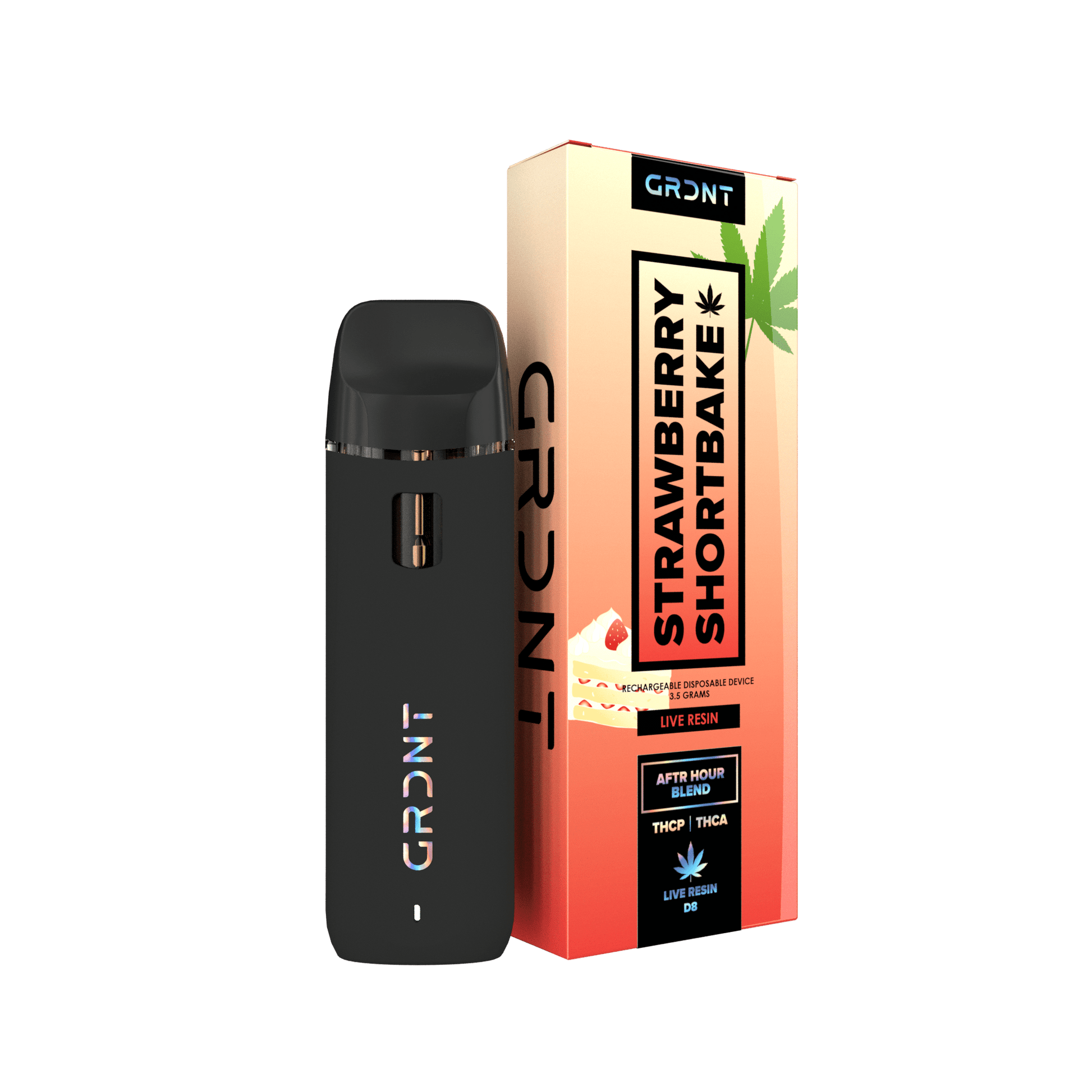 GRDNT - Delta 8 - THCA - THCP - Disposable - Strawberry Shortbake - 3.5G - Burning Daily