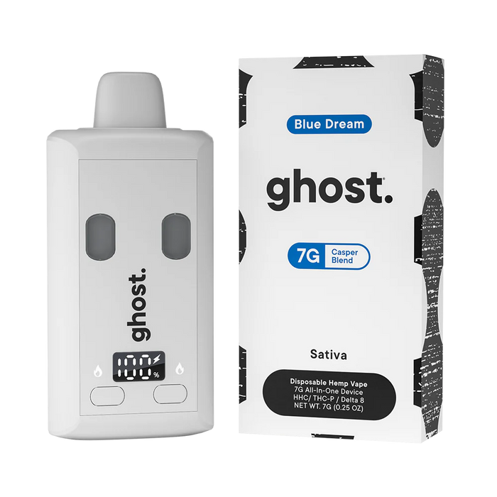 Ghost Hemp - Casper Blend - THCP - HHC - Disposable - Blue Dream - 7G - Burning Daily