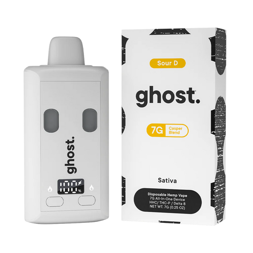 Ghost Hemp - Casper Blend - THCP - HHC - Disposable - Sour D - 7G - Burning Daily