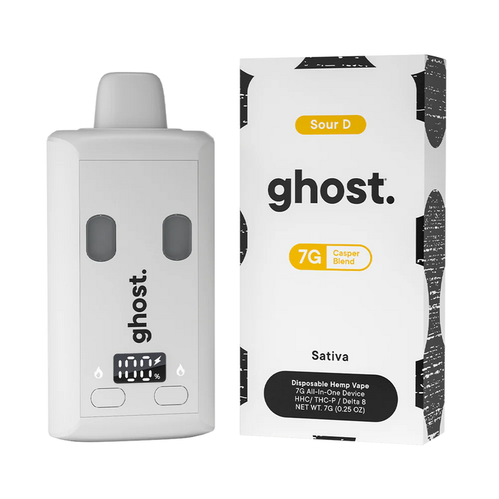 Ghost Hemp - Casper Blend - THCP - HHC - Disposable - Sour D - 7G - Burning Daily