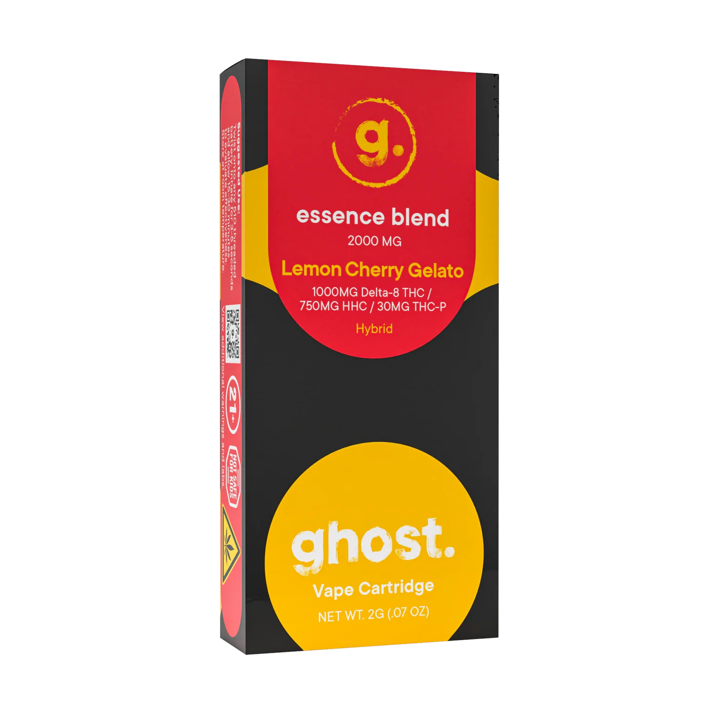 Ghost Hemp - Essence Blend - 510 Cartridges - Lemon Cherry Gelato - 2G