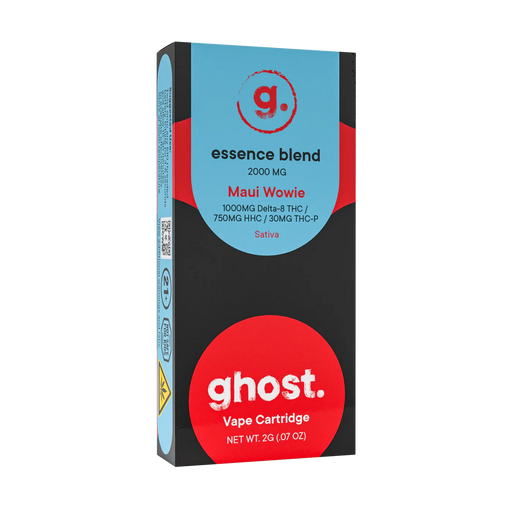 Ghost Hemp - Essence Blend - 510 Cartridges - Maui Wowie - 2G - Burning Daily