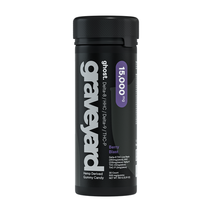 Ghost Hemp - Graveyard - THCP - Gummies - Berry Blast - 15000MG - Burning Daily