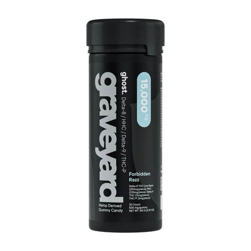 Ghost Hemp - Graveyard - THCP - Gummies - Forbidden Razz - 15000MG - Burning Daily