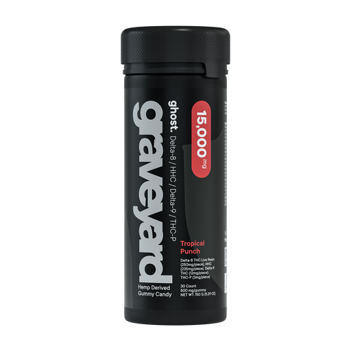 Ghost Hemp - Graveyard - THCP - Gummies - Tropical Punch - 15000MG - Burning Daily