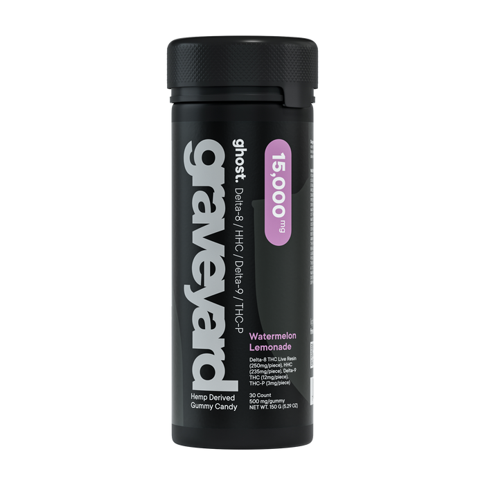 Ghost Hemp - Graveyard - THCP - Gummies - Watermelon Lemonade - 15000MG - Burning Daily