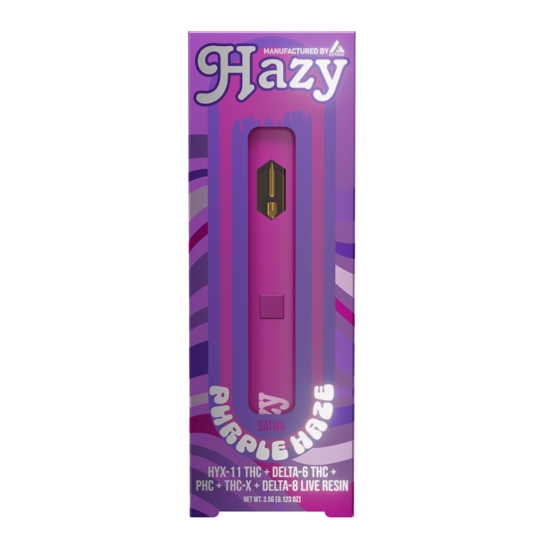 Hazy Extrax - Pre Heat - Disposable - Purple Haze - 3.5G - Burning Daily