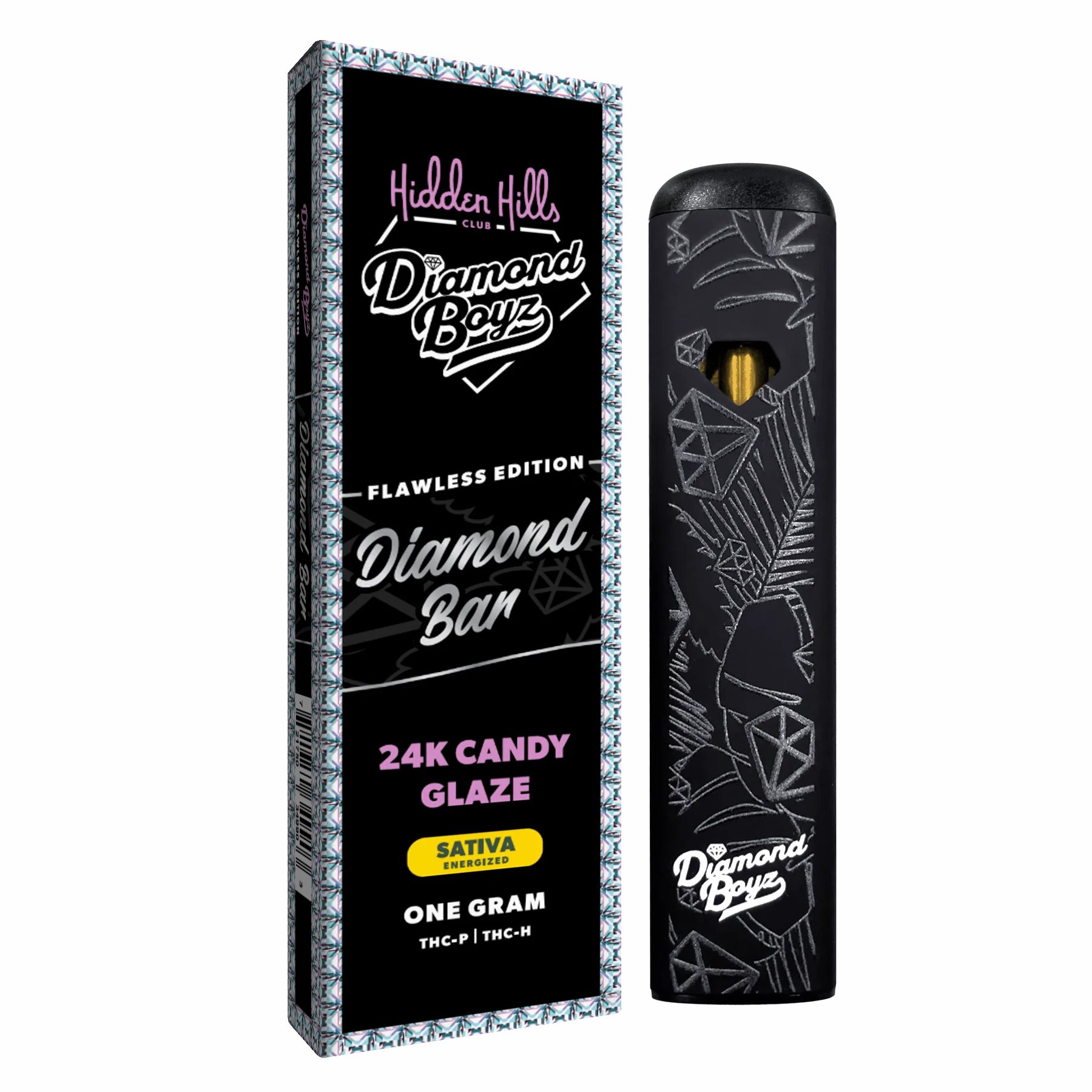 Hidden Hills - Diamond Bar - THCP - THCH - Disposable - 24K Candy Glaze - 1G - Burning Daily