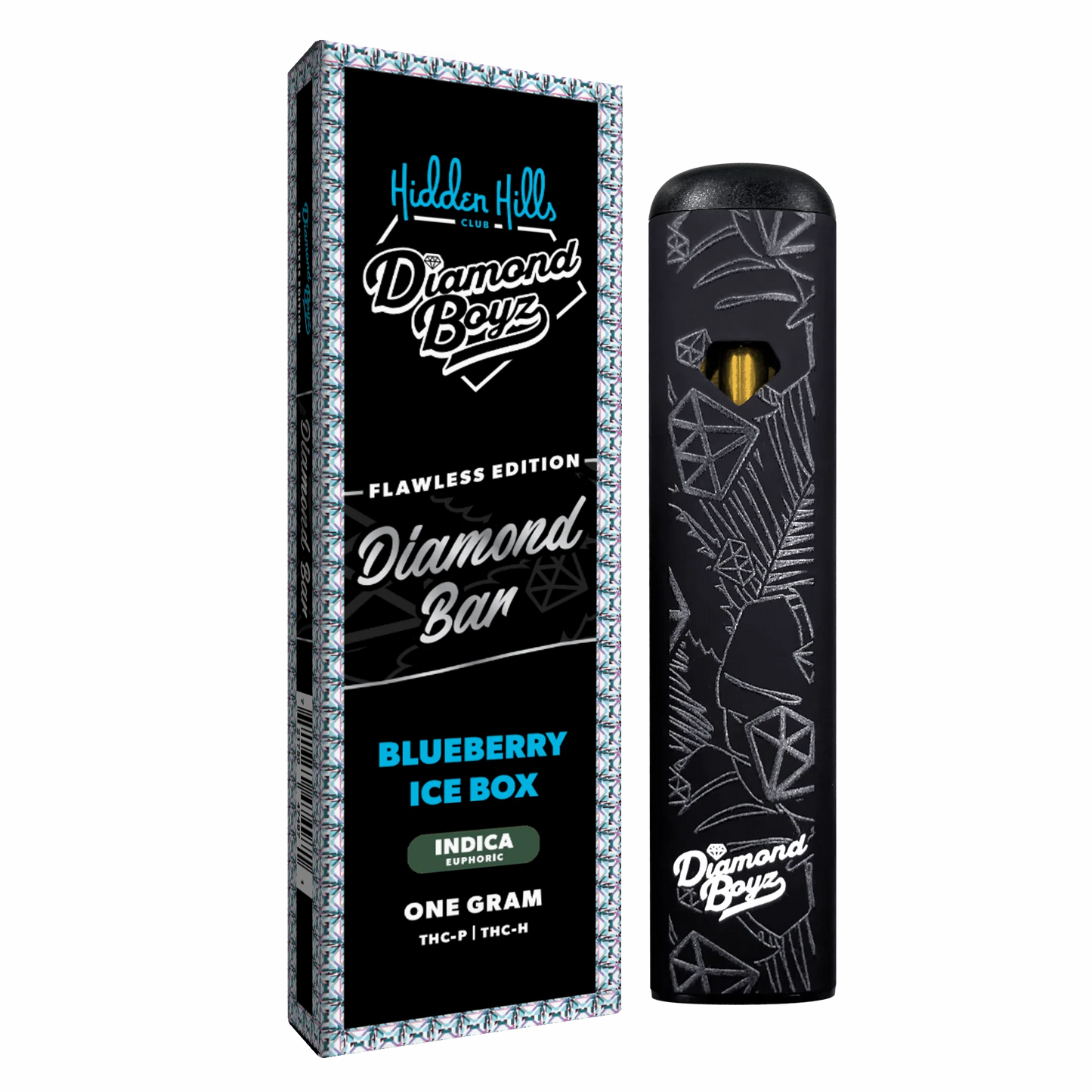 Hidden Hills - Diamond Bar - THCP - THCH - Disposable - Blueberry Ice Box - 1G - Burning Daily