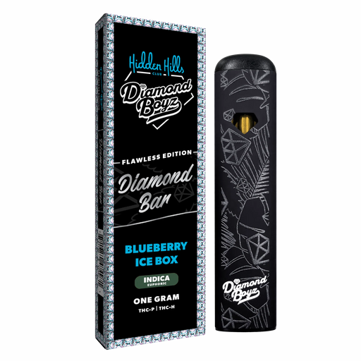 Hidden Hills - Diamond Bar - THCP - THCH - Disposable - Blueberry Ice Box - 1G - Burning Daily