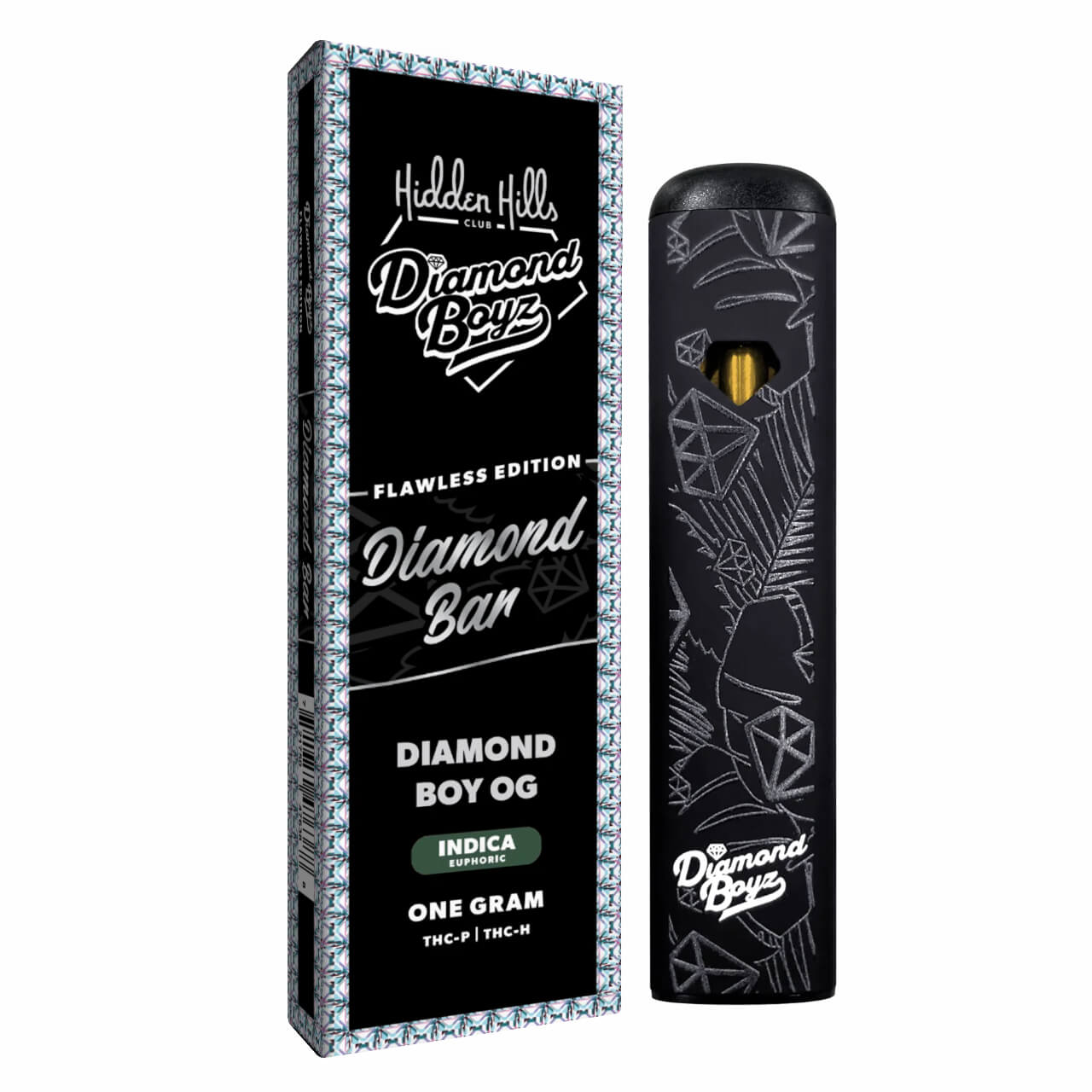Hidden Hills - Diamond Bar - THCP - THCH - Disposable - Diamond Boy OG - 1G - Burning Daily