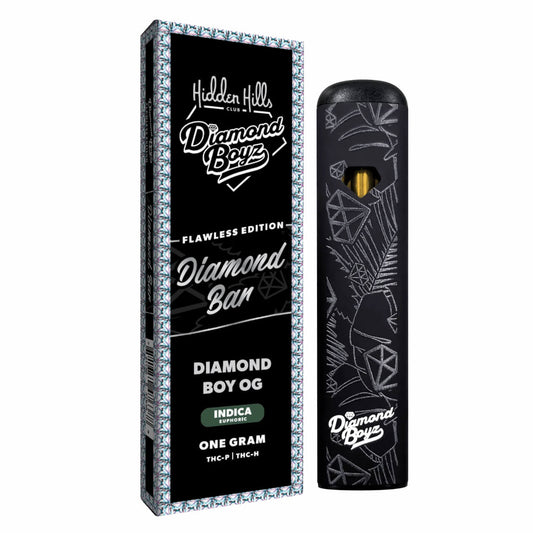 Hidden Hills - Diamond Bar - THCP - THCH - Disposable - Diamond Boy OG - 1G - Burning Daily