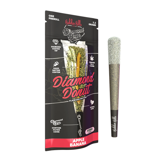 Hidden Hills - Diamond Donut - THCA - Hash Hole - Apple Banana - 2.2G - Burning Daily