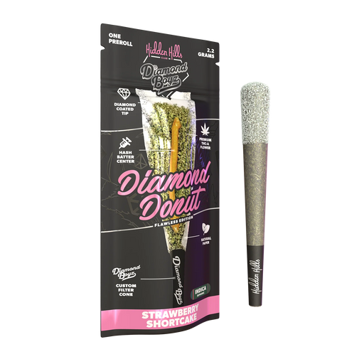 Hidden Hills - Diamond Donut - THCA - Hash Hole - Strawberry Shortcake - 2.2G - Burning Daily