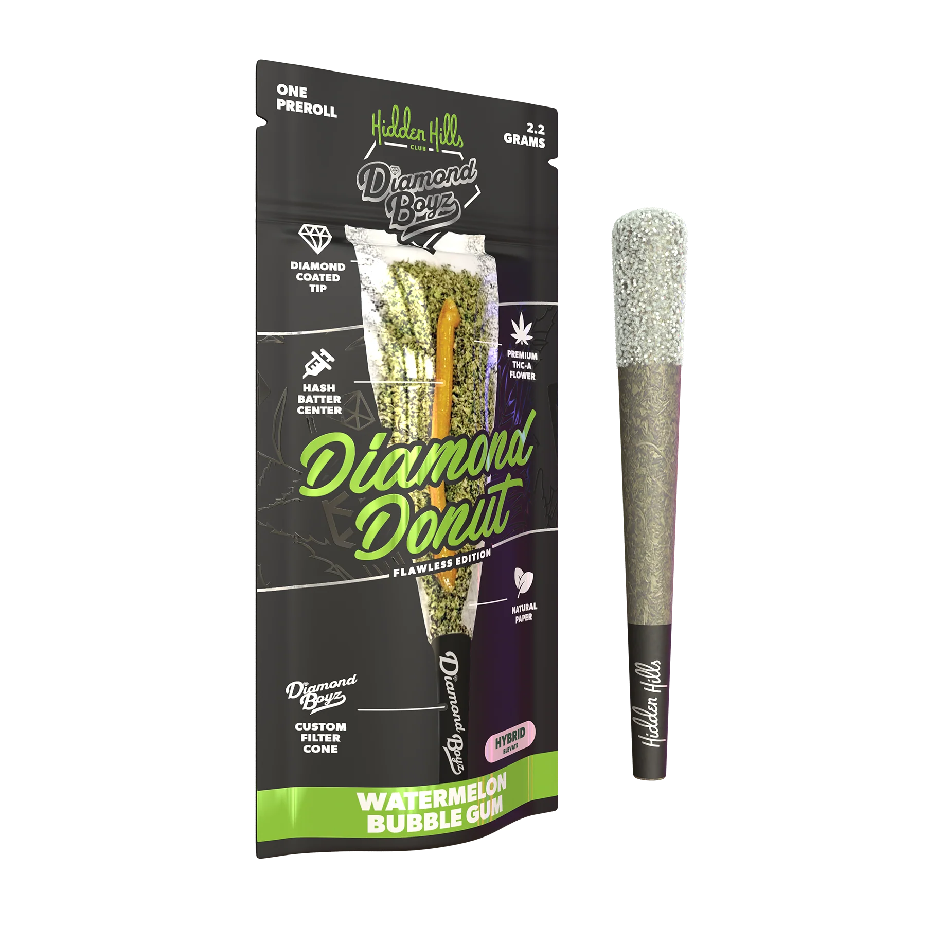 Hidden Hills - Diamond Donut - THCA - Hash Hole - 2.2G – BD LOGISTICS