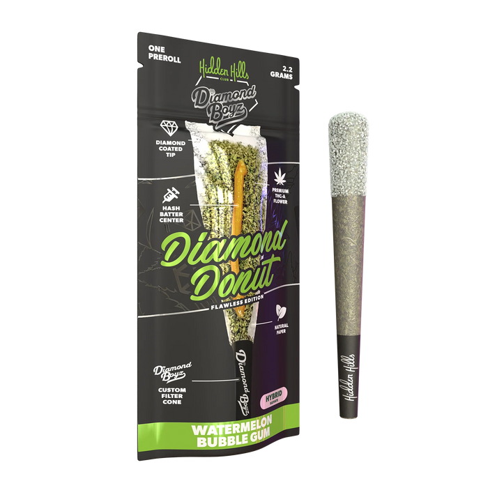 Hidden Hills - Diamond Donut - THCA - Hash Hole - Watermelon Bubble Gum - 2.2G