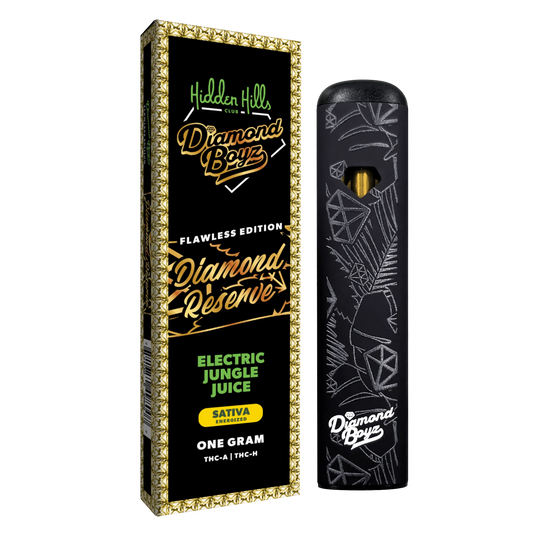 Hidden Hills - Diamond Reserve - THCA - THCH - Disposable - Electric Jungle Juice - 1G - Burning Daily