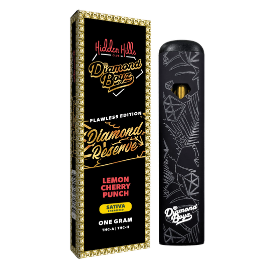Hidden Hills - Diamond Reserve - THCA - THCH - Disposable - Lemon Cherry Punch - 1G - Burning Daily