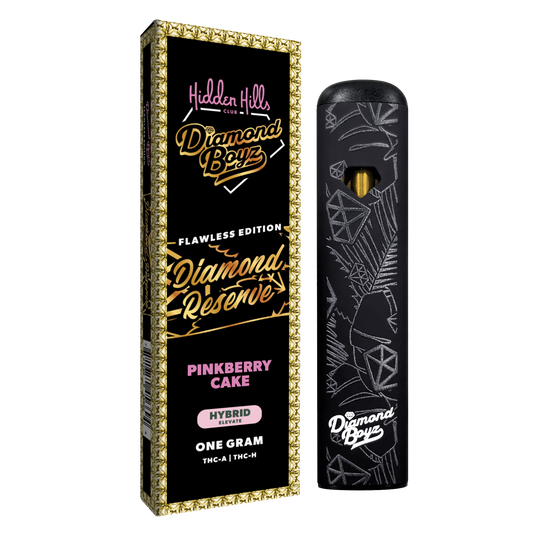 Hidden Hills - Diamond Reserve - THCA - THCH - Disposable - Pinkberry Cake - 1G - Burning Daily