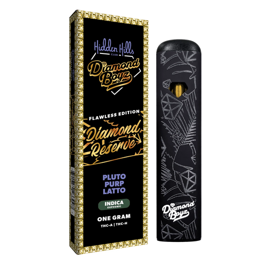 Hidden Hills - Diamond Reserve - THCA - THCH - Disposable - Pluto Purp Latto - 1G - Burning Daily