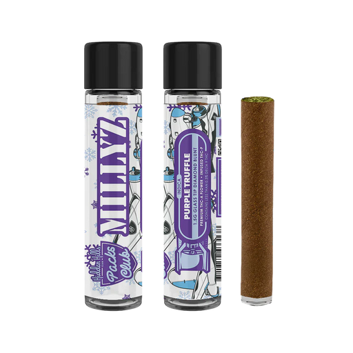 Hidden Hills - Millyz Diamond Blunt - Purple Truffle - 1.5G - Burning Daily