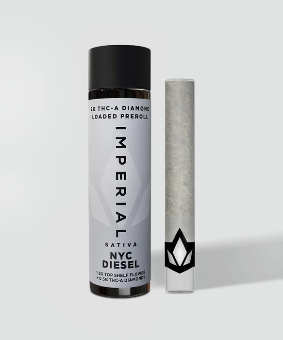 Imperial - THCA - Diamond Loaded - Preroll - NYC Diesel - 2G - Burning Daily