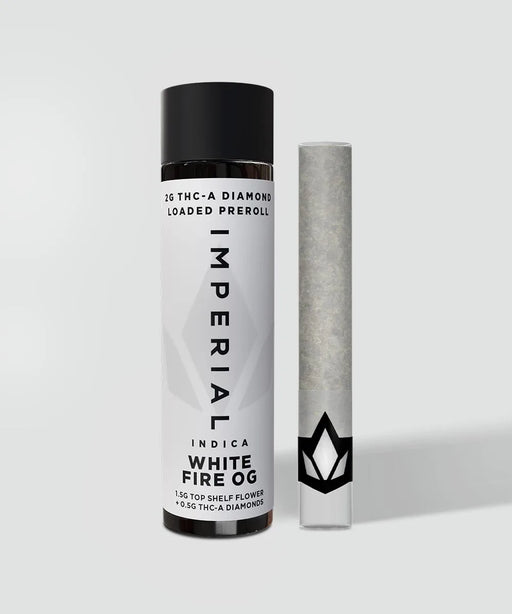 Imperial - THCA - Diamond Loaded - Preroll - White Fire OG - 2G - Burning Daily