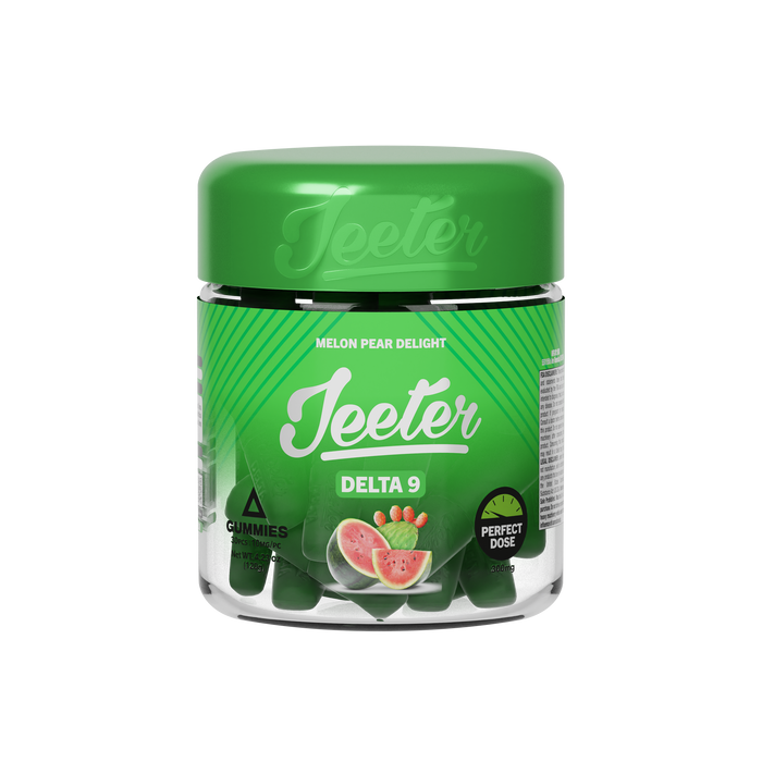 Jeeter - Delta 9 - Perfect Dose Gummies - Melon Pear Delight - 300MG
