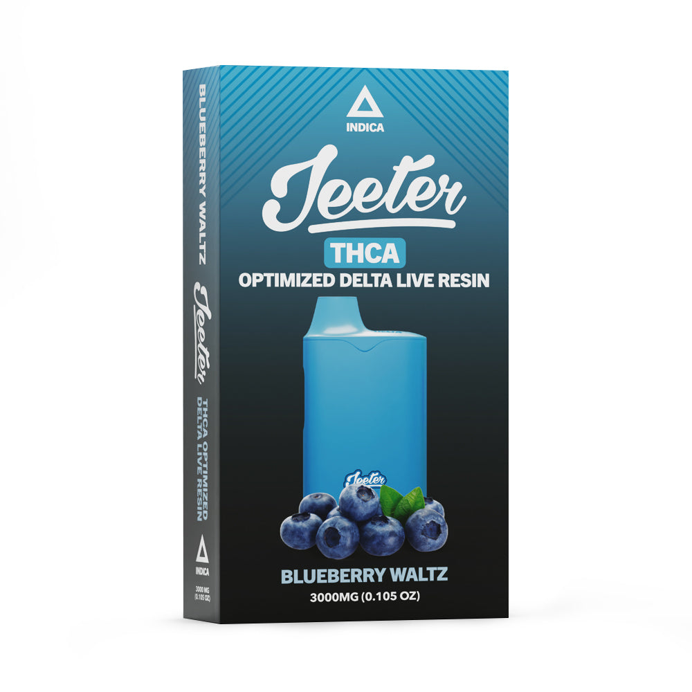 Jeeter THCA Disposable Blueberry Waltz 3ML Burning Daily