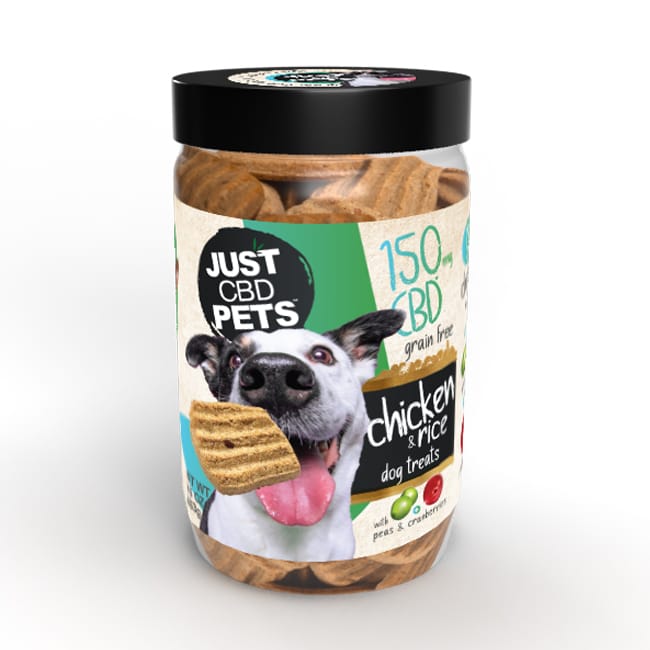 Just CBD Pets - Dog Treats - Chicken and Rice - 150MG - Burning Daily