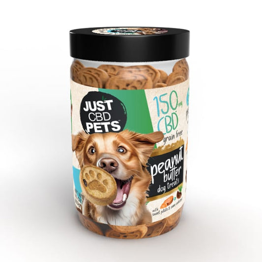 Just CBD Pets - Dog Treats - Peanut Butter - 150MG - Burning Daily