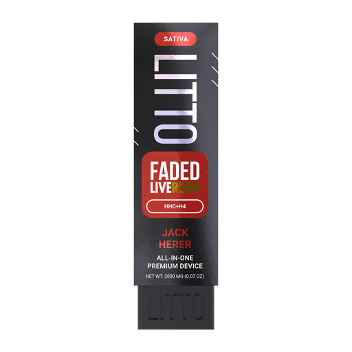 LITTO - FADED - Live Resin - HHC - H4 - Disposable - Jack Herer - 2G - Burning Daily