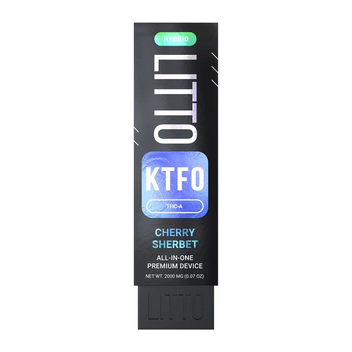 LITTO - KTFO - THCA - Disposable - Cherry Sherbert - 2G - Burning Daily